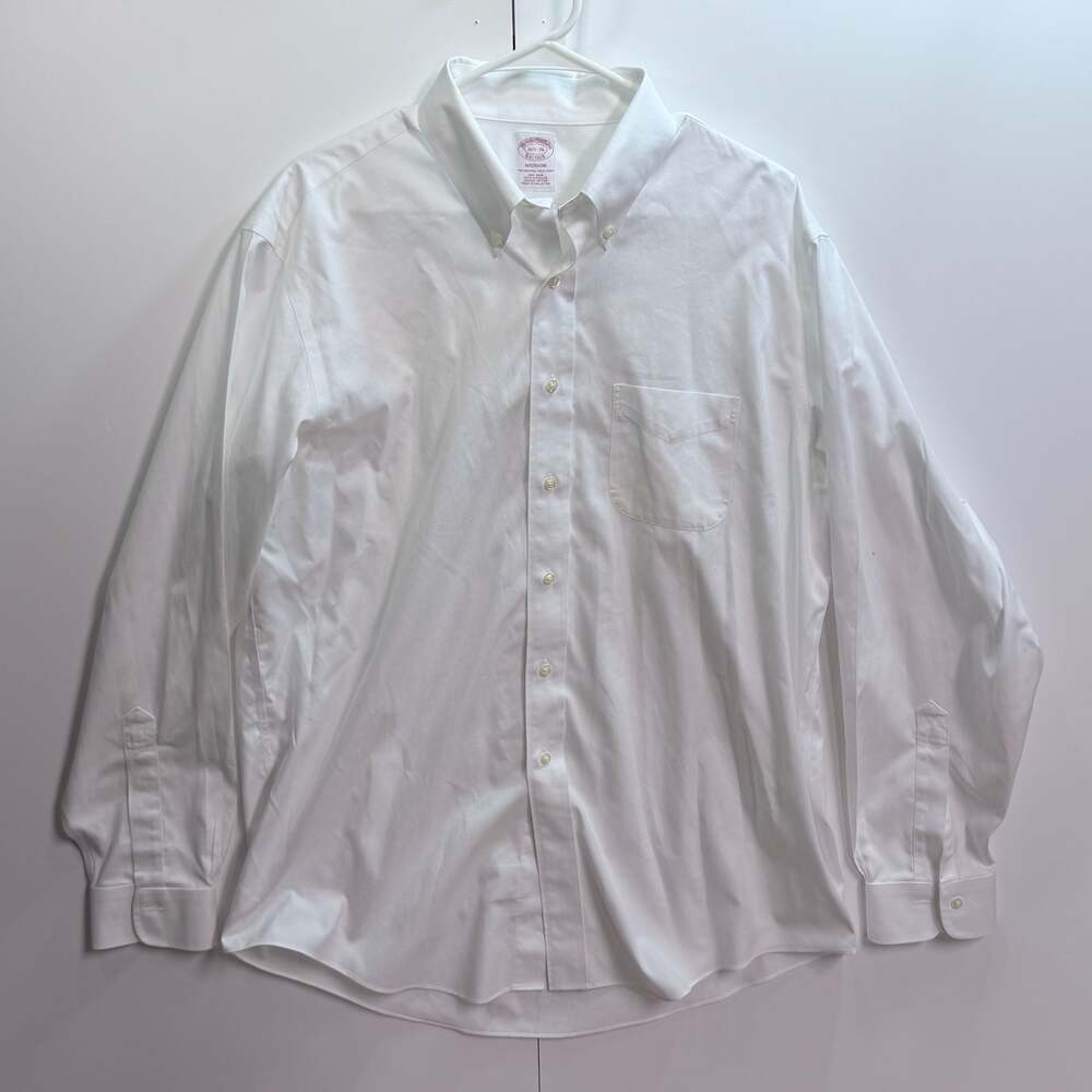 Brooks Brothers Madison The Original Polo Shirt White 16.5-36